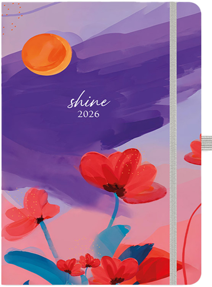 ΗΜΕΡΟΛΟΓΙΟ ADBOOK 26 FREE DREAM-SHINE 12*17 ΗΜΕΡΗΣΙΟ SOFT ΜΕ ΛΑΣΤΙΧΟ
