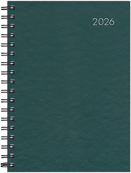 ΗΜΕΡΟΛΟΓΙΟ ADBOOK 26 SIMPLE SPIRAL GREEN 12*17 ΗΜΕΡΗΣΙΟ