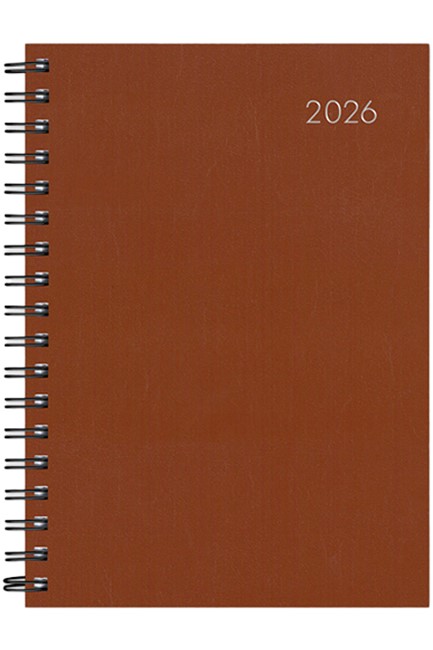 ΗΜΕΡΟΛΟΓΙΟ ADBOOK 26 SIMPLE SPIRAL TAN 12*17 ΗΜΕΡΗΣΙΟ