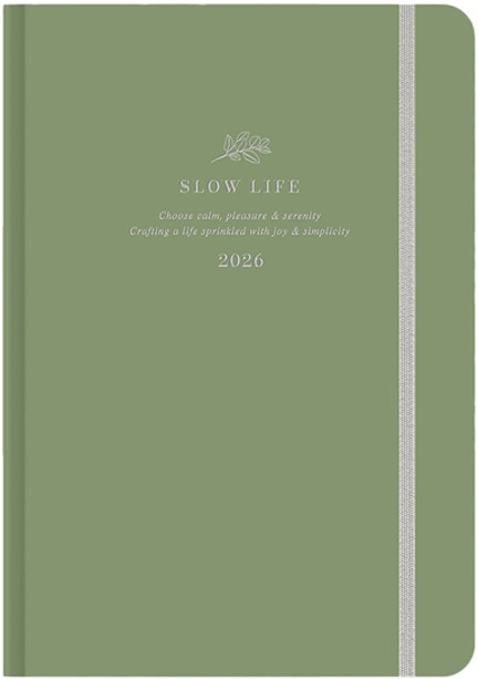 ΗΜΕΡΟΛΟΓΙΟ ADBOOK 26 SLOW LIFE-LIGHT GREEN 14*21 ΗΜΕΡΗΣΙΟ ΜΕ ΛΑΣΤΙΧΟ