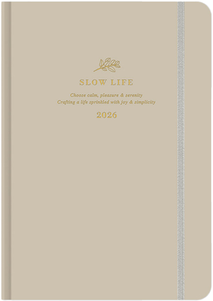 ΗΜΕΡΟΛΟΓΙΟ ADBOOK 26 SLOW LIFE-VANILLA 14*21 ΗΜΕΡΗΣΙΟ ΜΕ ΛΑΣΤΙΧΟ
