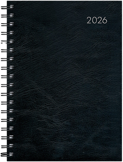 ΗΜΕΡΟΛΟΓΙΟ ADBOOK 26 SIMPLE SPIRAL BLACK 14*21 ΗΜΕΡΗΣΙΟ