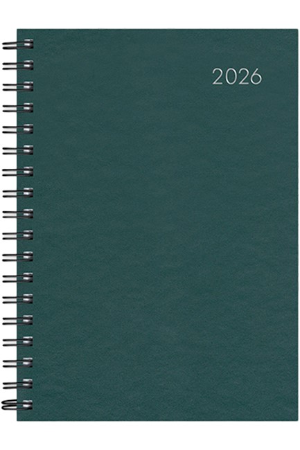 ΗΜΕΡΟΛΟΓΙΟ ADBOOK 26 SIMPLE SPIRAL GREEN 14*21 ΗΜΕΡΗΣΙΟ