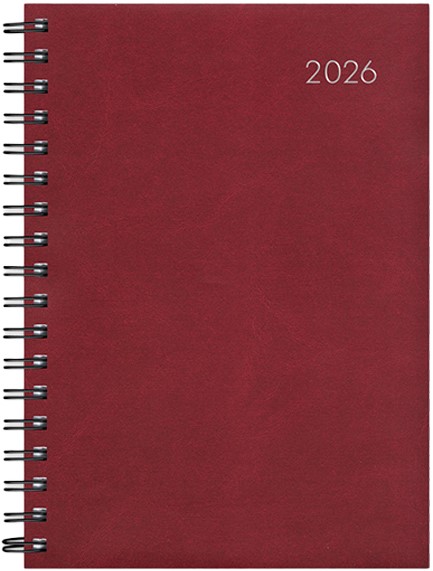 ΗΜΕΡΟΛΟΓΙΟ ADBOOK 26 SIMPLE SPIRAL BORDEAUX 14*21 ΗΜΕΡΗΣΙΟ