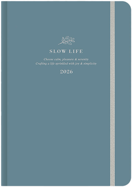 ΗΜΕΡΟΛΟΓΙΟ ADBOOK 26 SLOW LIFE-CADET BLUE 17*25 ΗΜΕΡΗΣΙΟ ΜΕ ΛΑΣΤΙΧΟ