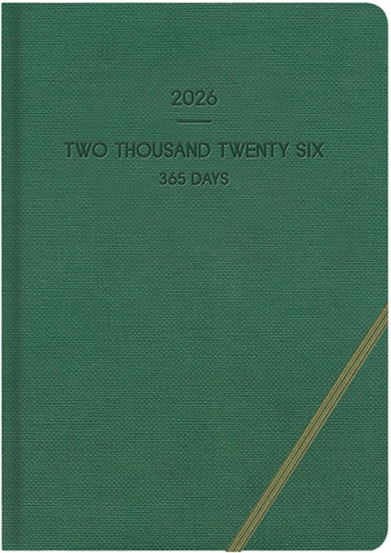 ΗΜΕΡΟΛΟΓΙΟ ADBOOK 26 LIEVE GREEN 17*25 ΗΜΕΡΗΣΙΟ ΜΕ ΓΩΝΙΑΚΟ ΛΑΣΤΙΧΟ