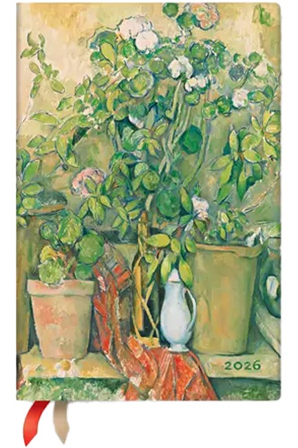 ΗΜΕΡ.PAPERBLANKS 26 CEZANNE'S TERRACOTA POTS AND FLOWERS 10*14 ΑΤΖΕΝΤΑ ΕΒΔΟΜΑΔΙΑΙΑ MINI