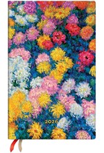ΗΜΕΡ.PAPERBLANKS 26 MONET'S CHRYSANTHEMUMS 13,5*21 ΕΒΔΟΜΑΔΙΑΙΟ MAXI
