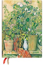 ΗΜΕΡΟΛΟΓΙΟ PAPERBLANKS 26 CEZANNE'S TERRACOTTA POTS AND FLOWERS 13*18 ΗΜΕΡΗΣΙΟ MIDI