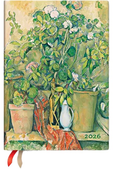 ΗΜΕΡΟΛΟΓΙΟ PAPERBLANKS 26 CEZANNE'S TERRACOTTA POTS AND FLOWERS 13*18 ΗΜΕΡΗΣΙΟ MIDI
