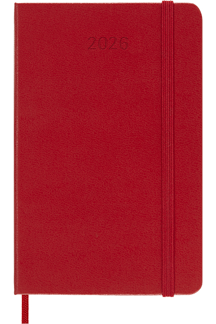 ΗΜΕΡΟΛΟΓΙΟ MOLESKINE 26 HARD SCARLET RED 09*14 ΗΜΕΡΗΣΙΑ ΑΤΖΕΝΤΑ POCKET
