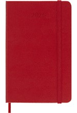 ΗΜΕΡΟΛΟΓΙΟ MOLESKINE 26 HARD SCARLET RED 09*14 ΗΜΕΡΗΣΙΑ ΑΤΖΕΝΤΑ POCKET