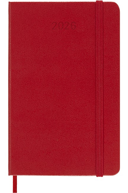 ΗΜΕΡΟΛΟΓΙΟ MOLESKINE 26 HARD SCARLET RED 09*14 ΗΜΕΡΗΣΙΑ ΑΤΖΕΝΤΑ POCKET