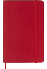 ΗΜΕΡΟΛΟΓΙΟ MOLESKINE 26 SOFT SCARLET RED 09*14 ΗΜΕΡΗΣΙΑ ΑΤΖΕΝΤΑ POCKET