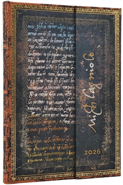 ΗΜΕΡΟΛΟΓΙΟ PAPERBLANKS 26 MICHELANGELO HANDWRITING13*18 ΕΒΔΟΜΑΔΙΑΙΟ MIDI