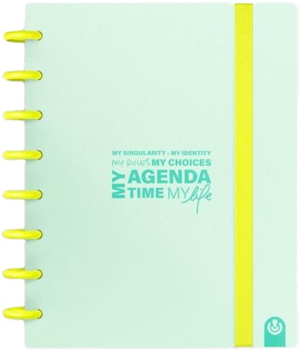 ΗΜΕΡ.CARCHIVO INGENIOX Α5 160 ΣΕΛ.ΕΒΔΟΜΑΔΙΑΙΟ PASTEL MINT ΜΕ ΛΑΣΤΙΧΟ