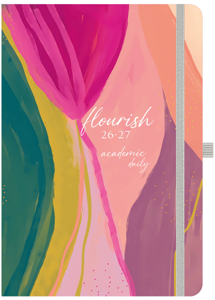 ΗΜΕΡ.WYF 26-27 ΑΚΑΔΗΜΑΙΚΟ FREE DREAM FLOURISH 14*21 ΗΜΕΡΗΣΙΟ ΜΕ ΛΑΣΤΙΧΟ