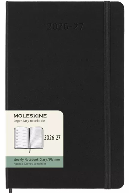 ΗΜΕΡ.MOLESKINE 26-27 ΑΚΑΔΗΜΑΙΚΟ HARD BLACK 13*21 ΕΒΔΟΜΑΔΙΑΙΟ LARGE