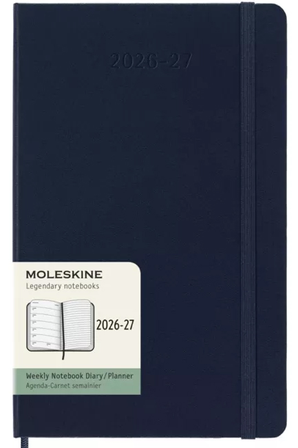 ΗΜΕΡ.MOLESKINE 26-27 ΑΚΑΔΗΜΑΙΚΟ HARD SAPPHIRE BLUE 13*21 ΕΒΔΟΜΑΔΙΑΙΟ LARGE