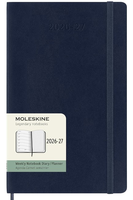 ΗΜΕΡ.MOLESKINE 26-27 ΑΚΑΔΗΜΑΙΚΟ SOFT SAPPHIRE BLUE 13*21 ΕΒΔΟΜΑΔΙΑΙΟ LARGE