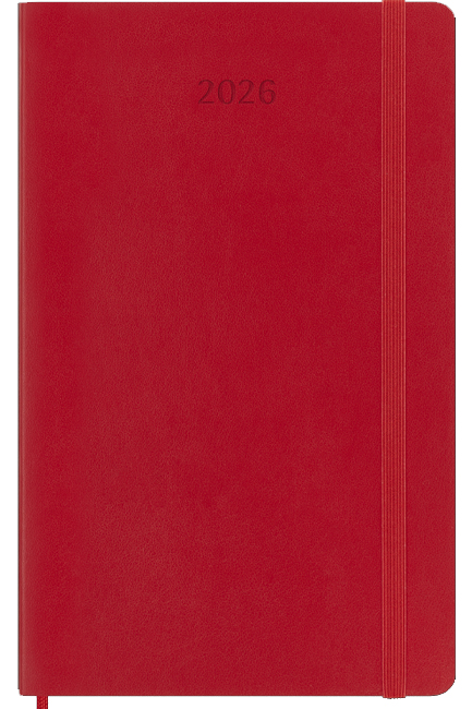 ΗΜΕΡ.MOLESKINE 26-27 ΑΚΑΔΗΜΑΙΚΟ SOFT SCARLET RED 13*21 ΕΒΔΟΜΑΔΙΑΙΟ LARGE
