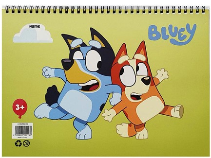 ΜΠΛΟΚ ΖΩΓΡΑΦΙΚΗΣ Α4 ΣΠΙΡΑΛ 30Φ.BLUEY 250181