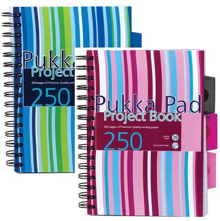 ΤΕΤΡΑΔΙΟ ΣΠΙΡΑΛ 15*21 1-3ΘΕΜ.125Φ.PUKKA STRIPES PROBA5