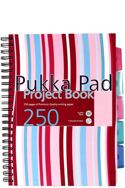 ΤΕΤΡΑΔΙΟ ΣΠΙΡΑΛ 20*30 1-5ΘΕΜ.125Φ.PUKKA STRIPES PROBA4