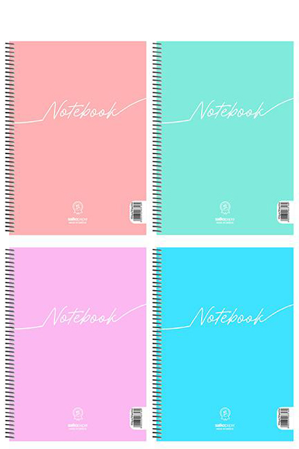 ΤΕΤΡΑΔΙΟ ΣΠΙΡΑΛ 17*25 1ΘΕΜ.30Φ.PASTEL NOTEBOOK