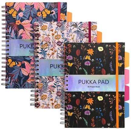 ΤΕΤΡΑΔΙΟ ΣΠΙΡΑΛ 17*25 4ΘΕΜ.100Φ.PUKKA BLOOM ΜΕ ΛΑΣΤΙΧΟ
