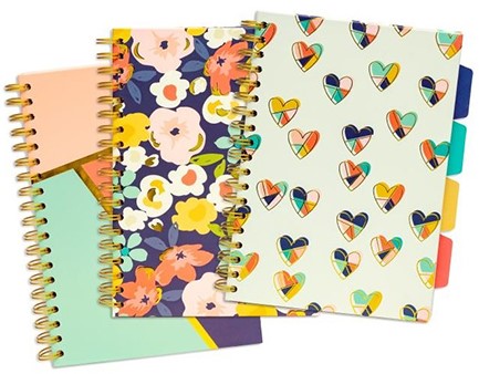 ΤΕΤΡΑΔΙΟ ΣΠΙΡΑΛ 17*25 4ΘΕΜ.100Φ.PUKKA FLORAL LOVE ΜΕ ΛΑΣΤΙΧΟ