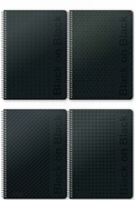 ΤΕΤΡΑΔΙΟ ΣΠΙΡΑΛ 17*25 3ΘΕΜ.90Φ.BLACK ON BLACK