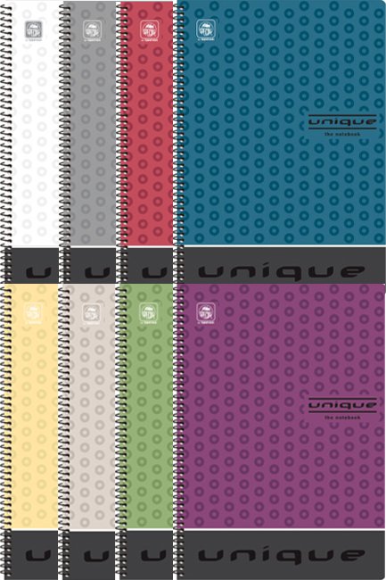 ΤΕΤΡΑΔΙΟ ΣΠΙΡΑΛ 20*30 2ΘΕΜ.60Φ.UNIQUE