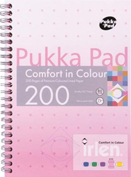 ΤΕΤΡΑΔΙΟ ΣΠΙΡΑΛ 20*30 100Φ.PUKKA IRLEN ROSE