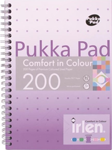 ΤΕΤΡΑΔΙΟ ΣΠΙΡΑΛ 17*25 100Φ.PUKKA IRLEN LAVENDER