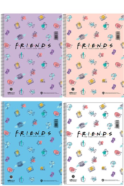 ΤΕΤΡΑΔΙΟ ΣΠΙΡΑΛ 17*25 1ΘΕΜ.30Φ.FRIENDS