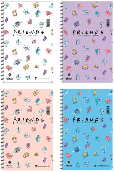 ΤΕΤΡΑΔΙΟ ΣΠΙΡΑΛ 20*30 2ΘΕΜ.60Φ.FRIENDS
