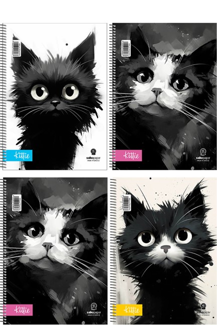 ΤΕΤΡΑΔΙΟ ΣΠΙΡΑΛ 17*25 2ΘΕΜ.60Φ.KITTIE
