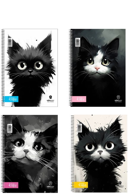 ΤΕΤΡΑΔΙΟ ΣΠΙΡΑΛ 20*30 2ΘΕΜ.60Φ.KITTIE