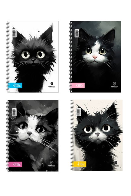 ΤΕΤΡΑΔΙΟ ΣΠΙΡΑΛ 20*30 3ΘΕΜ.90Φ.KITTIE