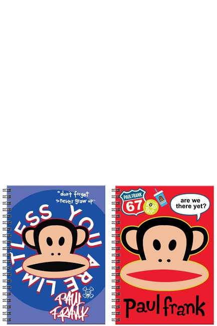 ΤΕΤΡΑΔΙΟ FANCY ΣΠΙΡΑΛ 20*30 2ΘΕΜ.70Φ.BACK ME UP PAUL FRANK 376-01440