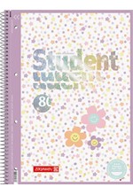 ΤΕΤΡΑΔΙΟ ΣΠΙΡΑΛ 20*30 80Φ.ΠΕΡΦΟΡΕ ΜΕ ΟΠΕΣ BRUNNEN HAPPY HIPPIE