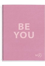 ΤΕΤΡΑΔΙΟ FANCY ΣΠΙΡΑΛ 21*30cm.ΡΙΓΕ 80Φ.MIQUELRIUS ECO PINK BE YOU A4 MR46891