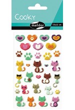 STICKERS COOKY 7,5*12CM. ΓΑΤΟΥΛΕΣ