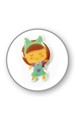 STICKERS COOKY 7,5*12CM.KAWAI POUPEE