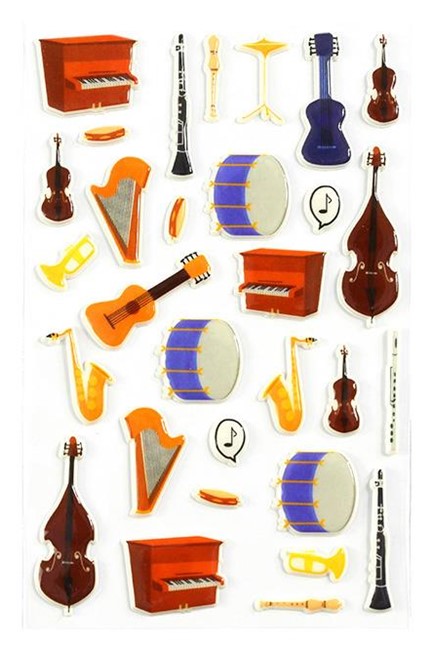 STICKERS COOKY 7,5*12CM.ΜΟΥΣΙΚΑ ΟΡΓΑΝΑ