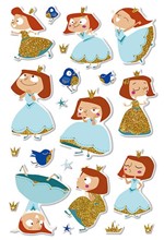 STICKERS PUFFY 10,5*16ΕΚ.PRINCESS 1 ΦΥΛΛΟ