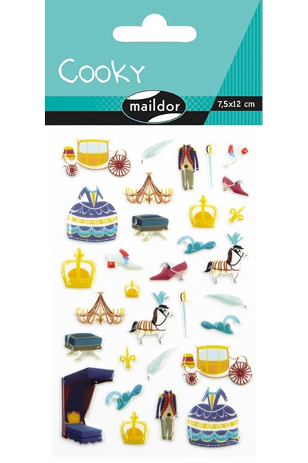 STICKERS COOKY 7,5*12CM.ΖΩΗ ΣΤΟ ΚΑΣΤΡΟ