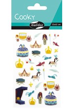 STICKERS COOKY 7,5*12CM.ΖΩΗ ΣΤΟ ΚΑΣΤΡΟ