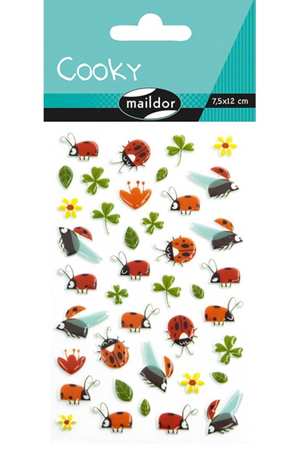 STICKERS COOKY 7,5*12CM.ΤΡΙΦΥΛΛΙΑ ΚΑΙ ΠΑΣΧΑΛΙΤΣΕΣ